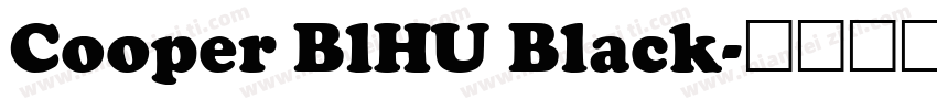 Cooper BlHU Black字体转换